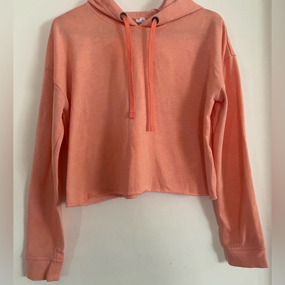 cropped hooded sweater